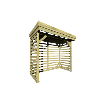 ABRI Bois de Chauffage – 2,15×1,31m – Pin Sylvestre traité Autoclave – 3 stères