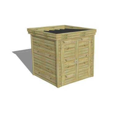 ATELIER DE JARDIN / Porte double Pleine