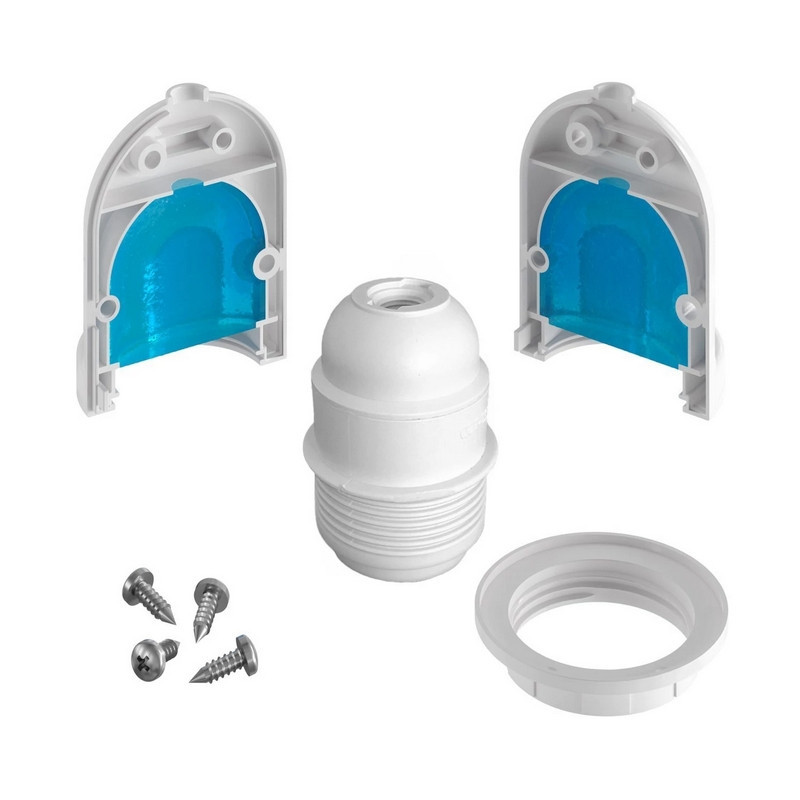 Kit Douille Extérieure E27 IP65 EIVA Pastel Silicone - Première Douille Câblable Étanche Au Monde, Moutarde