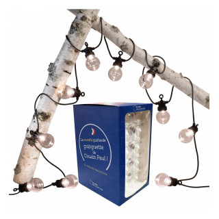 Transparente nouvelle guirlande Guinguette - 5m