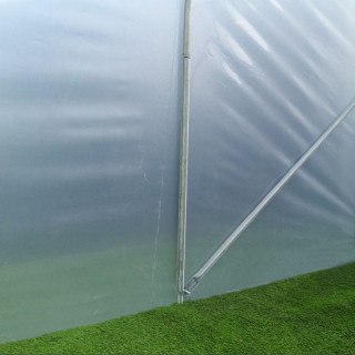 Serre de Jardin Pieds Droits CAPUCINE Largeur 3 m 12 m² Arceaux : Ø 40 mm - Acier Galvanisé Faîtières et renforts : Ø 32 mm - Ac