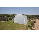 Serre de Jardin Pieds Droits CAPUCINE Largeur 3 m 12 m² Arceaux : Ø 40 mm - Acier Galvanisé Faîtières et renforts : Ø 32 mm - Ac