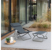 Bain de soleil matelassé pliant Transabed BeComfort  Confort XXL 3 positions dont une allongée
