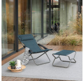 Repose-jambes / tabouret matelassé pliant