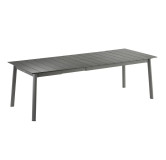 Table de jardin extensible 8 à 10 personnes Oron Lattes Aluminium