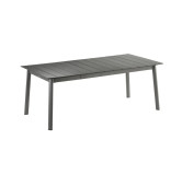 Table de jardin extensible 8 à 10 personnes Oron Lattes Aluminium