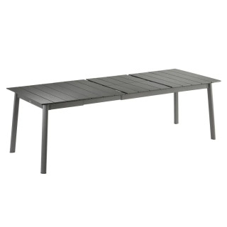 Table de jardin extensible 8 à 10 personnes Oron Lattes Aluminium
