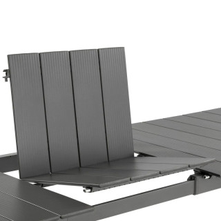 Table de jardin extensible 8 à 10 personnes Oron Lattes Aluminium