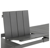 Table de jardin extensible 8 à 10 personnes Oron Lattes Aluminium