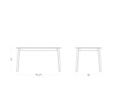Table de jardin extensible 8 à 10 personnes Oron Lattes Aluminium