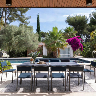 Table de jardin extensible 8 à 10 personnes Oron HPL