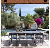 Table de jardin extensible 8 à 10 personnes Oron HPL