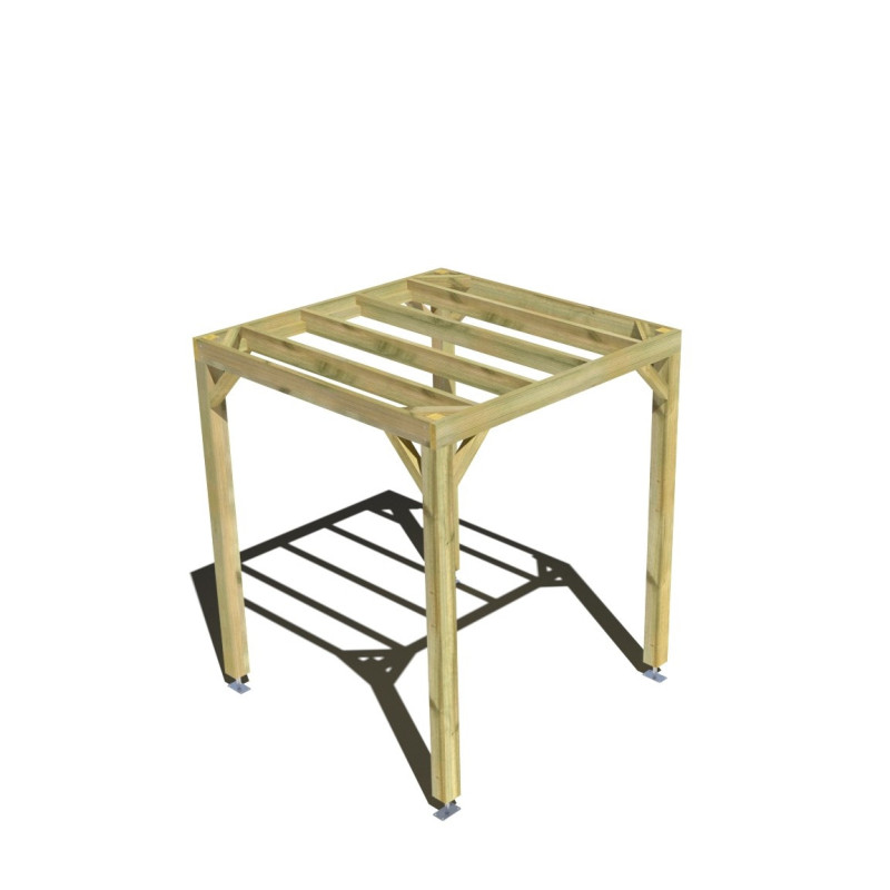 Pergola bois . 2m x 2m . livraison comprise