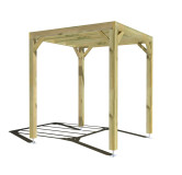 Pergola bois . 2m x 2m . livraison comprise