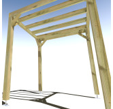 Pergola bois . 2m x 2m . livraison comprise