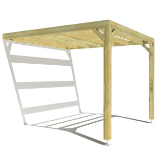 Pergola bois . 3m x 3m . livraison comprise