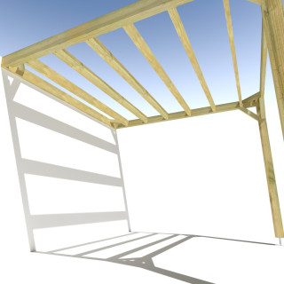 Pergola bois . 3m x 3m . livraison comprise