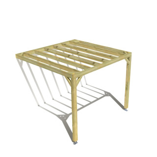 Pergola bois . 3m x 3m . livraison comprise