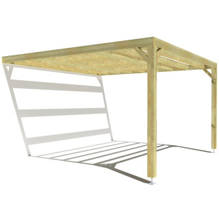 Pergola bois . 4m x 4m . livraison comprise