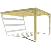 Pergola bois . 4m x 4m . livraison comprise