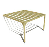 Pergola bois . 4m x 4m . livraison comprise