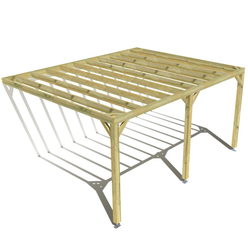 Pergola bois . 5m x 4m . livraison comprise