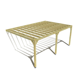 Pergola bois . 6m x 4m . livraison comprise