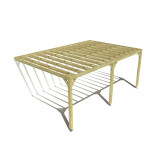 Pergola bois . 6m x 4m . livraison comprise