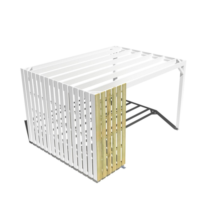Bardage d'occultation pour pergola . carport