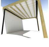 Carport bois . 5m x 3m .  livraison comprise