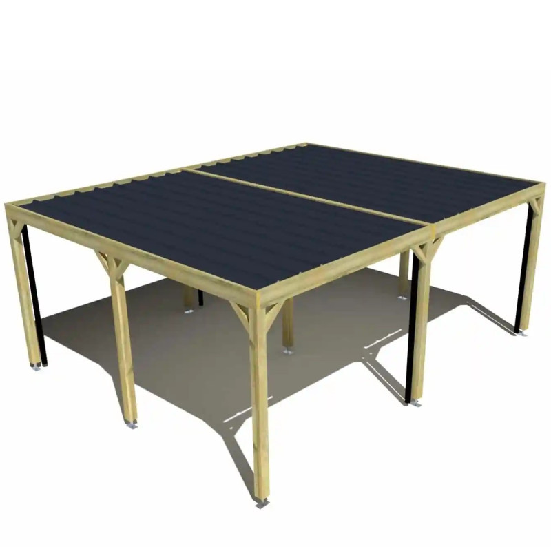 Carport bois . 6m x 5m .  livraison comprise