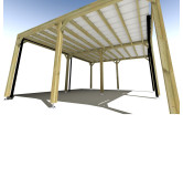 Carport bois . 6m x 5m .  livraison comprise