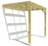 Pergola bois . couverture étanche transparente . 3m x 2m . livraison comprise