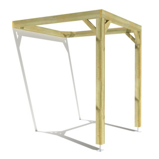 Pergola bois . Sans ventelle. 2m x 2m . livraison comprise