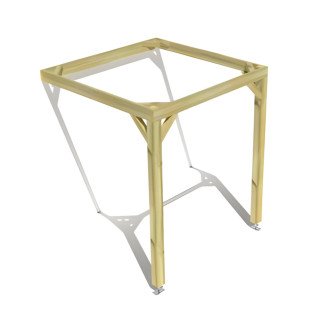 Pergola bois . Sans ventelle. 2m x 2m . livraison comprise