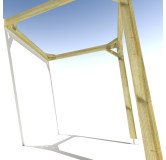 Pergola bois . Sans ventelle. 2m x 2m . livraison comprise