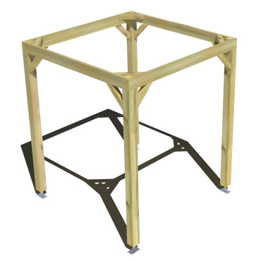 Pergola bois . Sans ventelle. 2m x 2m . livraison comprise