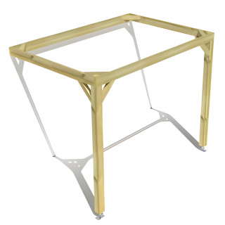 Pergola bois . Sans ventelle . 3m x 2m . livraison comprise