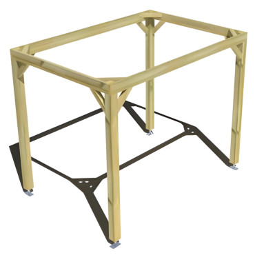 Pergola bois . Sans ventelle . 3m x 2m . livraison comprise