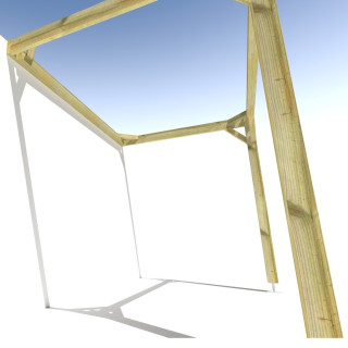 Pergola bois . Sans ventelle . 3m x 2m . livraison comprise