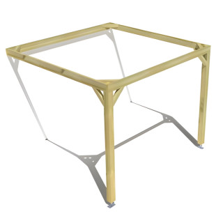 Pergola bois . Sans ventelle . 3m x 3m . livraison comprise