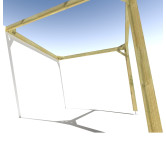 Pergola bois . Sans ventelle . 3m x 3m . livraison comprise