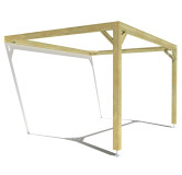 Pergola bois . Sans ventelle . 4m x 3m . livraison comprise