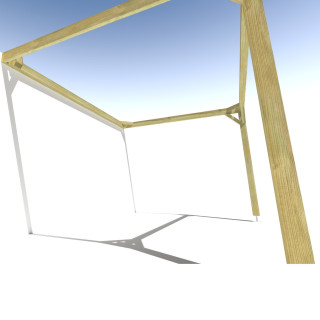 Pergola bois . Sans ventelle . 4m x 3m . livraison comprise