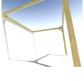 Pergola bois . Sans ventelle . 4m x 3m . livraison comprise