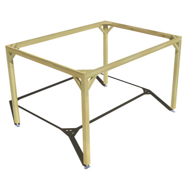 Pergola bois . Sans ventelle . 4m x 3m . livraison comprise