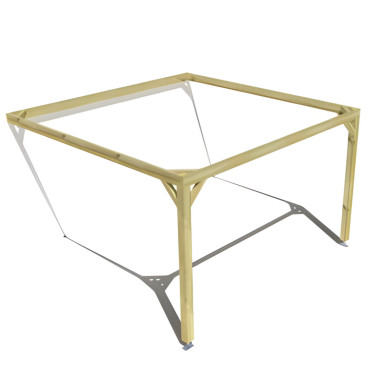 Pergola bois . Sans ventelle . 4m x 4m . livraison comprise