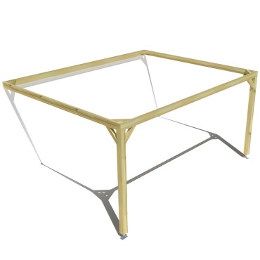 Pergola bois . Sans ventelle . 5m x 4m . livraison comprise