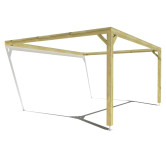Pergola bois . Sans ventelle . 5m x 4m . livraison comprise