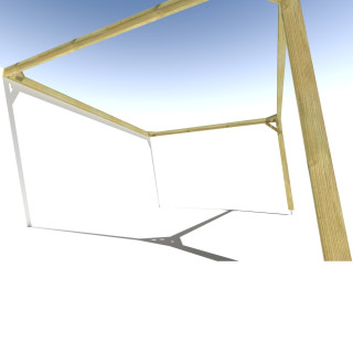 Pergola bois . Sans ventelle . 5m x 4m . livraison comprise